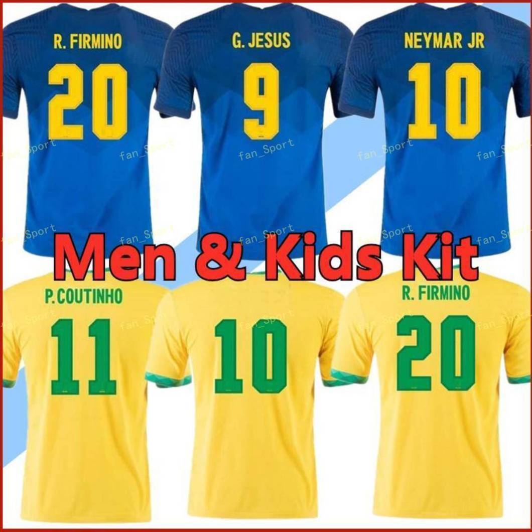 2020 soccer jersey camiseta de futebol 2021 Brasil men + kids kit JESUS COUTINHO PAQUETA NERES MARCELO PELE 20 21 Thailand football shirt, Adult away+patch1
2020 soccer jersey camiseta de futebol 2021 Brasil men + kids kit JESUS COUTINHO PAQUETA NERES MARCELO PELE 20 21 Thailand football shirt, Adult away+patch1