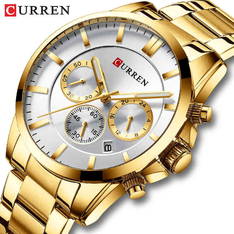 Watch Men CURREN Top Brand Luxury Quartz Men's Watches Waterproof Sports Wrist Watch Chronograph Male Clock Relogio Masculino 210517, Silver black
Watch Men CURREN Top Brand Luxury Quartz Men's Watches Waterproof Sports Wrist Watch Chronograph Male Clock Relogio Masculino 210517, Silver black