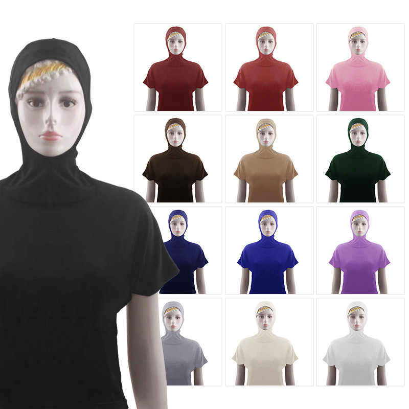 Muslim Hooded T-Shirt Women Tops Short Sleeve Baisc Clothes Turban Hijab Turkey Islamic Sport Swim Wear Stretch Hijabs Caps Tops 
Muslim Hooded T-Shirt Women Tops Short Sleeve Baisc Clothes Turban Hijab Turkey Islamic Sport Swim Wear Stretch Hijabs Caps Tops