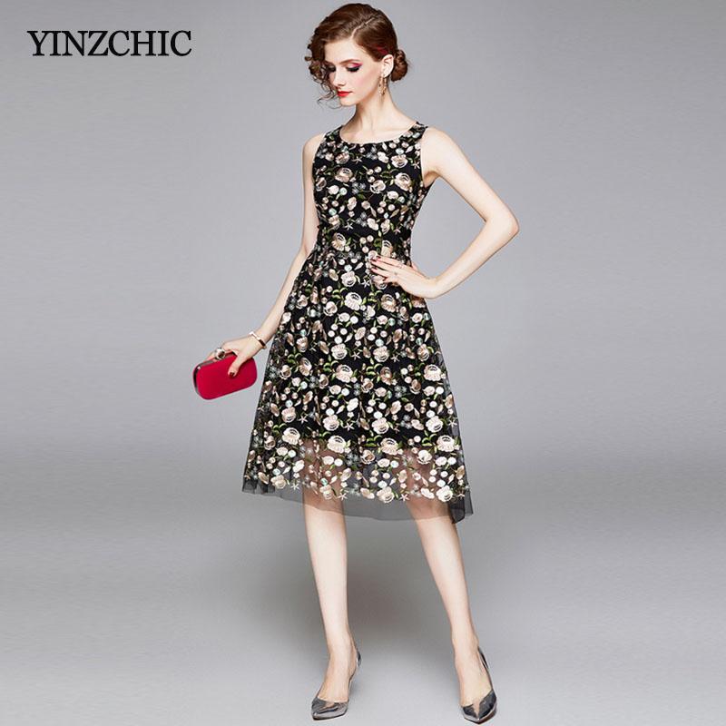 Casual Dresses Summer Woman Floral Mid Dress O-neck Ladies Elegant Embroidered Black Slim A-line Female Party Organza
Casual Dresses Summer Woman Floral Mid Dress O-neck Ladies Elegant Embroidered Black Slim A-line Female Party Organza