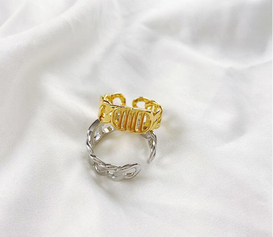 Silver Gold letter band rings bague for lady women Party wedding lovers gift engagement jewelry
Silver Gold letter band rings bague for lady women Party wedding lovers gift engagement jewelry