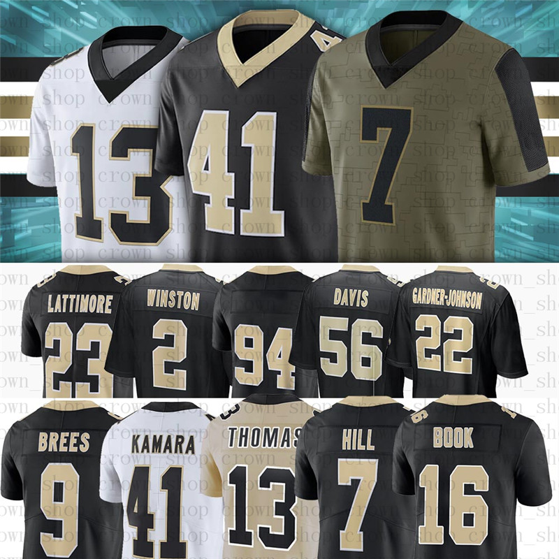 41 Alvin Kamara Football Jerseys Saintes Taysom Hill 9 Drew Brees Jameis Winston Marshon Lattimore Deonte Harris Devonta Freeman Michael
41 Alvin Kamara Football Jerseys Saintes Taysom Hill 9 Drew Brees Jameis Winston Marshon Lattimore Deonte Harris Devonta Freeman Michael