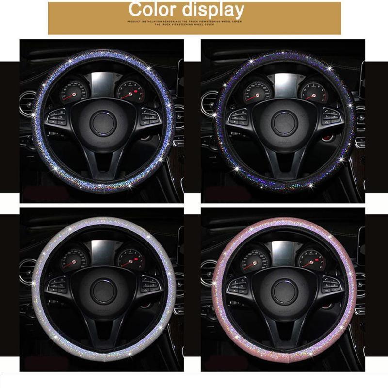 Steering Wheel Covers Car Cover Colorful Stamping Luxury Crystal Rhinestone Covered Steering-Wheel AccessoriesSteering
Steering Wheel Covers Car Cover Colorful Stamping Luxury Crystal Rhinestone Covered Steering-Wheel AccessoriesSteering