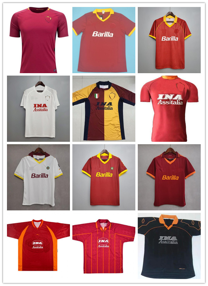 1989 91 92 93 94 95 96 97 98 99 00 Roma retro soccer jerseys 2001 02 TOTTI NAKATA BATISTUTA Candela Montella BALBO rome Maglia da calcio, 92 94
1989 91 92 93 94 95 96 97 98 99 00 Roma retro soccer jerseys 2001 02 TOTTI NAKATA BATISTUTA Candela Montella BALBO rome Maglia da calcio, 92 94