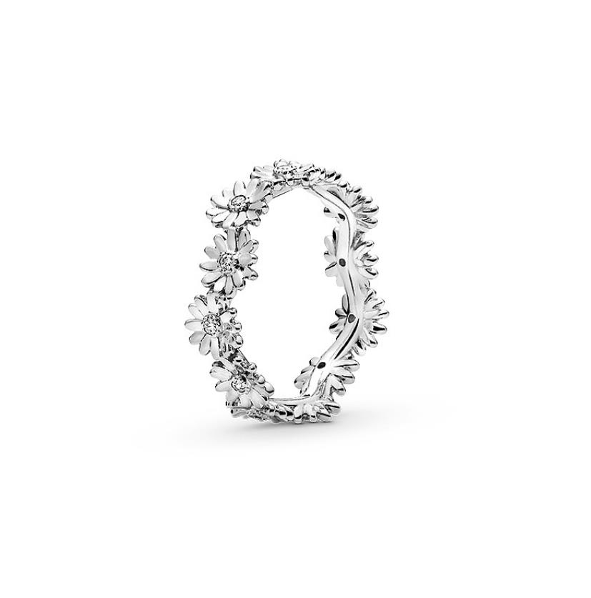 Real 925 Silver Daisy Flower Ring Women Girls Party Jewelry for Pandora CZ Diamond Crystal Flowers Rings with Original box
Real 925 Silver Daisy Flower Ring Women Girls Party Jewelry for Pandora CZ Diamond Crystal Flowers Rings with Original box