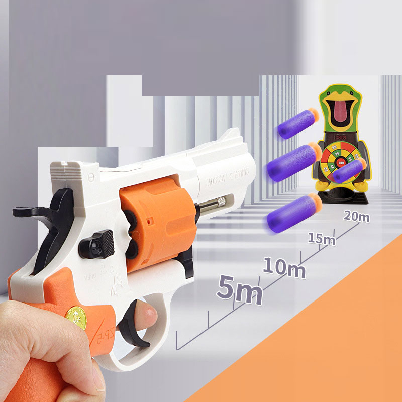 Revolver ZP5 Air Pistol Launcher Safe Soft Bullet Toy Gun Blaster Airsoft Pneumatic Shotgun Gun Pistola For Boys Adults Birthday Gifts