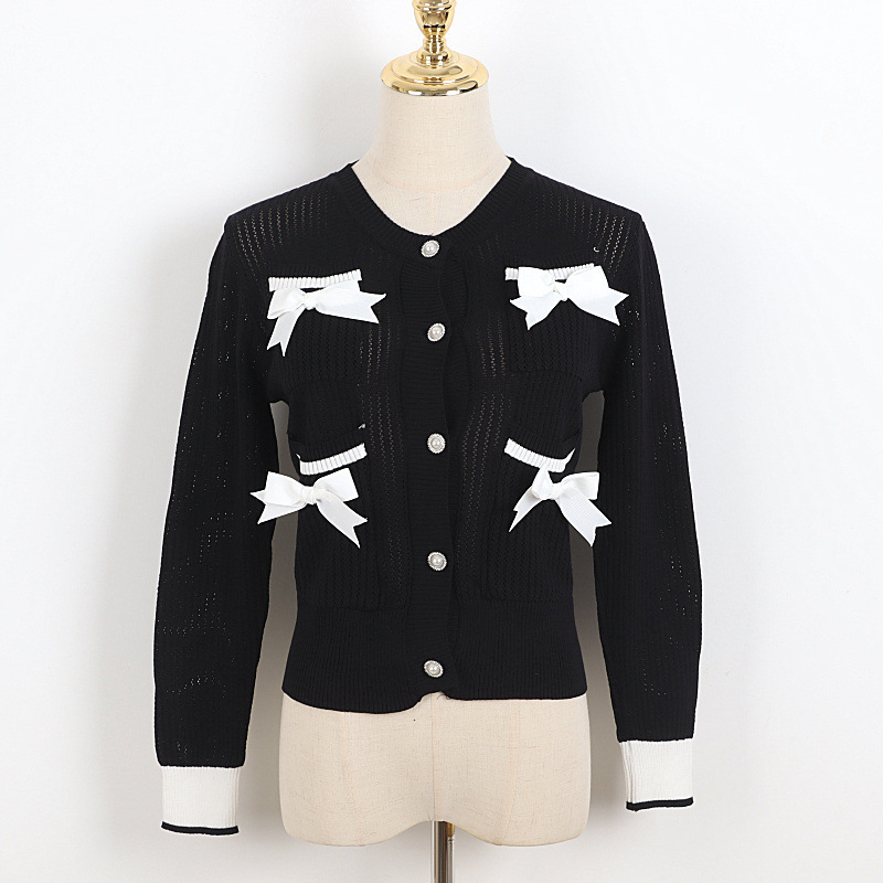 Women's Jackets 2021 Spring and Summer Korean Sweater Knitted Cardigan Fashion Short Bow Pocket Jacket RW77, White
Women's Jackets 2021 Spring and Summer Korean Sweater Knitted Cardigan Fashion Short Bow Pocket Jacket RW77, White