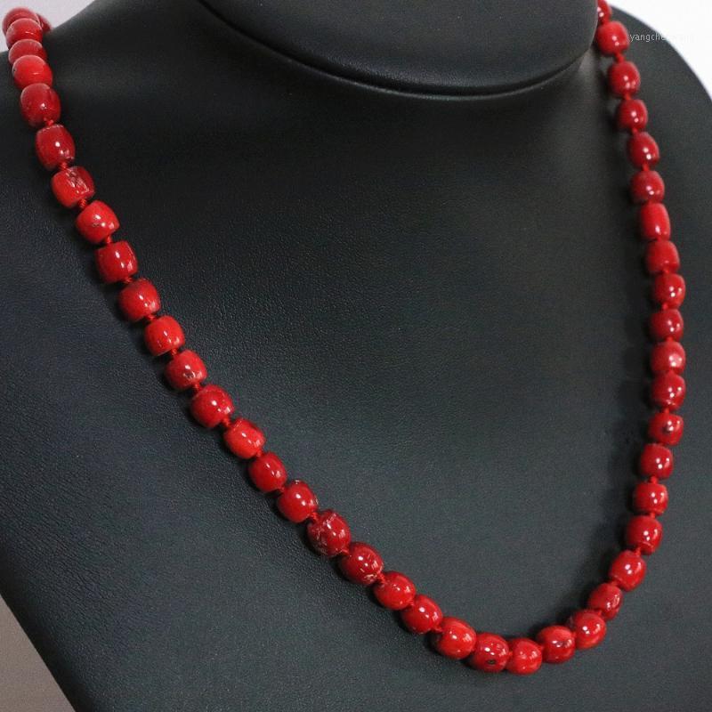 Natural Red Coral Irregular Tube Barrel Beads 8*11,11*15mm High Grade Fashion Women Charm Chain Necklace 20inch B1503 Chains 
Natural Red Coral Irregular Tube Barrel Beads 8*11,11*15mm High Grade Fashion Women Charm Chain Necklace 20inch B1503 Chains
