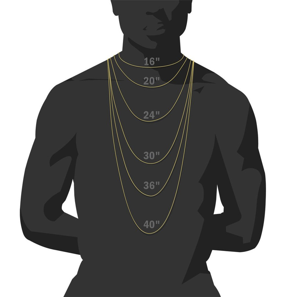 Iced Out Miami Cuban Link Chain Gold Silver Men Hip Hop Necklace Jewelry 16Inch 18Inch 20Inch 22Inch 24Inch 26Inch 28Inch 30Inch