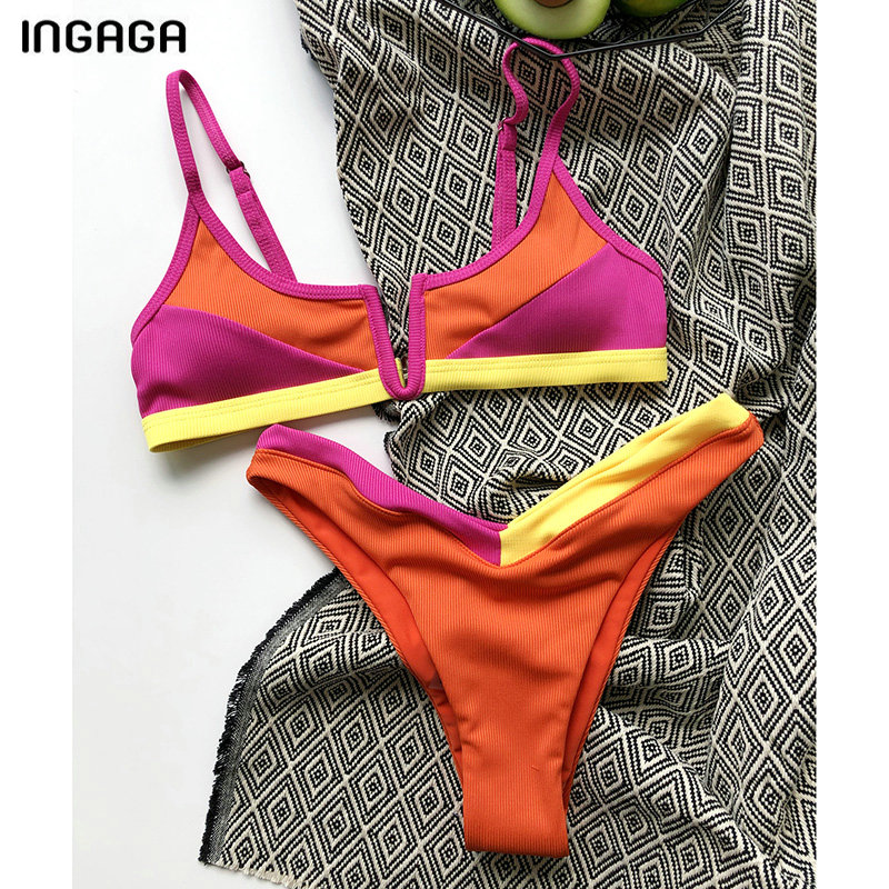 2021ingaga bikinis ribbed swimwear womens swimsuit push up bathing suit 2021 solid patchwork biquini thong high cut bikini set, White;black
2021ingaga bikinis ribbed swimwear womens swimsuit push up bathing suit 2021 solid patchwork biquini thong high cut bikini set, White;black