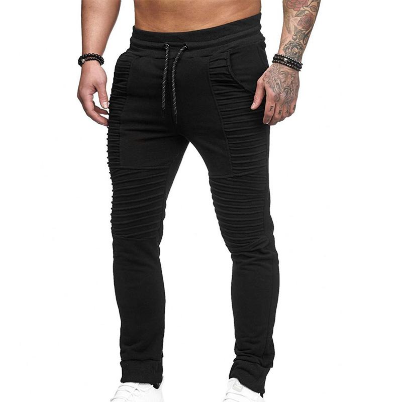 Mens Joggers Sweatpants 2021 Autumn Winter Casual Slim Full Length Track Pants Men Stripe Design Solid Streetwear Trousers Men's