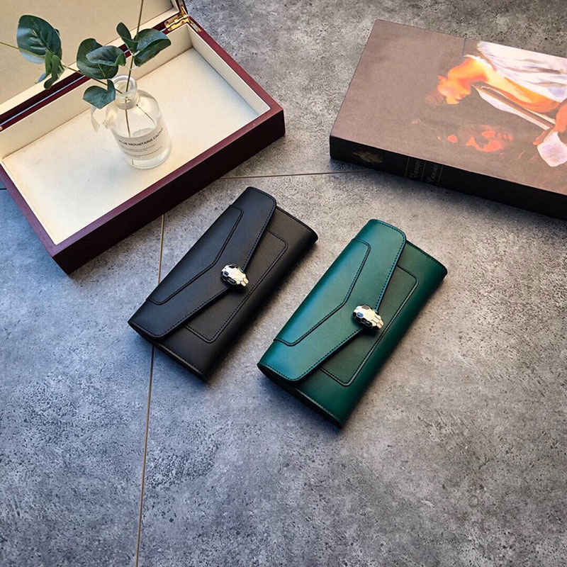 Designer Snakehead Wallet Black Green Leather Long Coin Purse Zipper Multi-Card Slot Credit Card Holder
Designer Snakehead Wallet Black Green Leather Long Coin Purse Zipper Multi-Card Slot Credit Card Holder