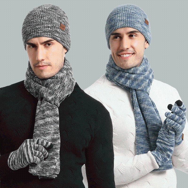 Hats, Scarves & Gloves Sets Winter Scarf Set European And American Cross-border Men Women Outdoor Skiing Warm Knitted Hat Three Piece
Hats, Scarves & Gloves Sets Winter Scarf Set European And American Cross-border Men Women Outdoor Skiing Warm Knitted Hat Three Piece