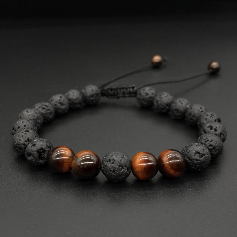 Charm Bracelets 2021 Fashion Natural Lava Stone Mala Beads Yoga Bracelet Adjustable Elastic Rope Bead Men Women Jewelry
Charm Bracelets 2021 Fashion Natural Lava Stone Mala Beads Yoga Bracelet Adjustable Elastic Rope Bead Men Women Jewelry