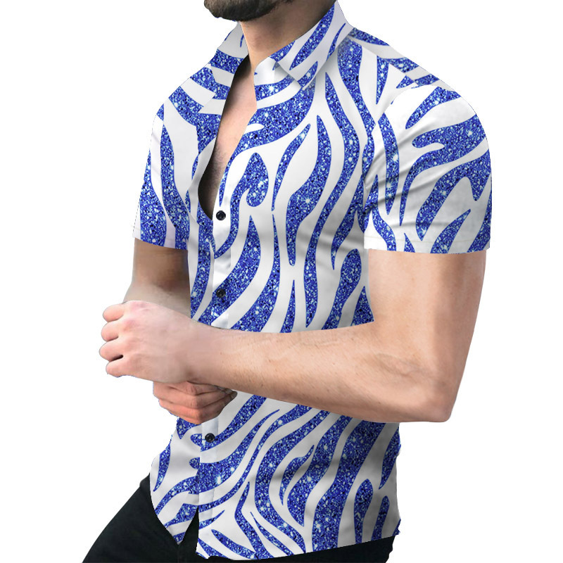 Casual short sleeve lapel printed Shirts mens single button slim printing Oversized men plus size high quality Tops Vintage Tunic clothing blouse, Style 3
Casual short sleeve lapel printed Shirts mens single button slim printing Oversized men plus size high quality Tops Vintage Tunic clothing blouse, Style 3