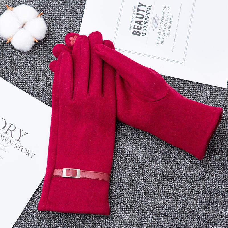 Five Fingers Gloves Fashion Female Winter Plus Velvet Touch Screen Driving Women' Thicken Leather Buckle Full Finger Cycling Mittens S76, Blue;gray
Five Fingers Gloves Fashion Female Winter Plus Velvet Touch Screen Driving Women' Thicken Leather Buckle Full Finger Cycling Mittens S76, Blue;gray