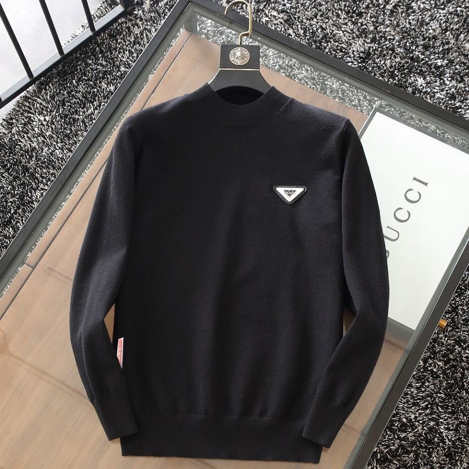 21ss Brand winter Autumn and men's clothing PRA P home sweater t-shirt men's business and leisure large size warm and comfortable, White;black
21ss Brand winter Autumn and men's clothing PRA P home sweater t-shirt men's business and leisure large size warm and comfortable, White;black