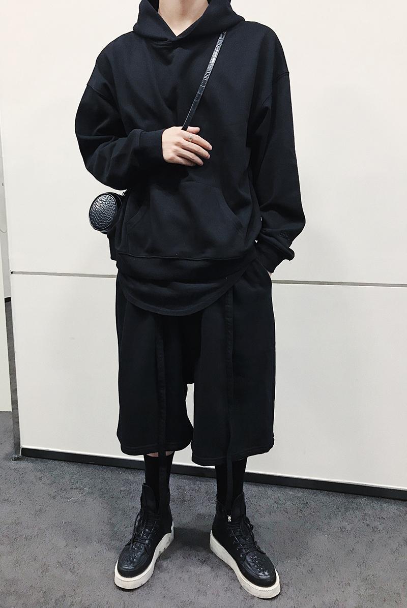 Cropped Pants Men's Summer Loose Trend Tide Brand Ins Harlan Sports 7 Points Casual Shorts