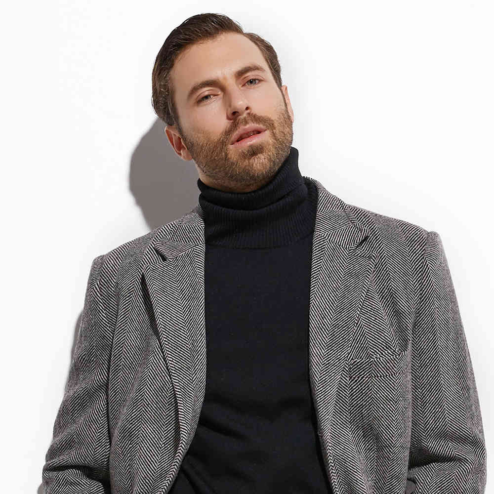 Men's Wool & Blends Tweed Topcoat Wide Grey Herringbone Long coat Custom Made Warm Winter Autumn Jacket, Manteau Homme Fasion Design, Beige
Men's Wool & Blends Tweed Topcoat Wide Grey Herringbone Long coat Custom Made Warm Winter Autumn Jacket, Manteau Homme Fasion Design, Beige