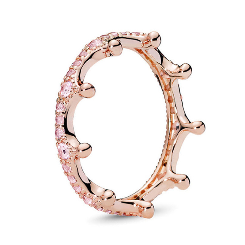 New Rose Gold Micro-inlaid Pink Magic Crown Sparkling Love Heart Rings for Women Engagement Jewelry Anniversary
New Rose Gold Micro-inlaid Pink Magic Crown Sparkling Love Heart Rings for Women Engagement Jewelry Anniversary