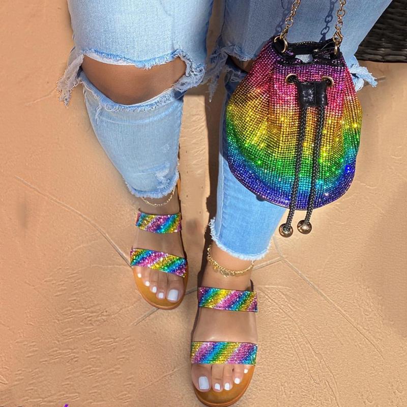 Women Shoes Fashion Slippers Snug And Bags Casual Elegant Sandals With Purses Sets Open Toes Flats Girls Slides 2021
Women Shoes Fashion Slippers Snug And Bags Casual Elegant Sandals With Purses Sets Open Toes Flats Girls Slides 2021