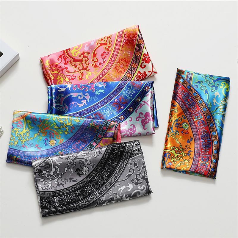 Women Bandana Silk Scarf Lady Hair Band Large Head Hijab Wraps And Shawl Female Summer Scarves Foulard Neckerchief 2021, Blue;gray
Women Bandana Silk Scarf Lady Hair Band Large Head Hijab Wraps And Shawl Female Summer Scarves Foulard Neckerchief 2021, Blue;gray