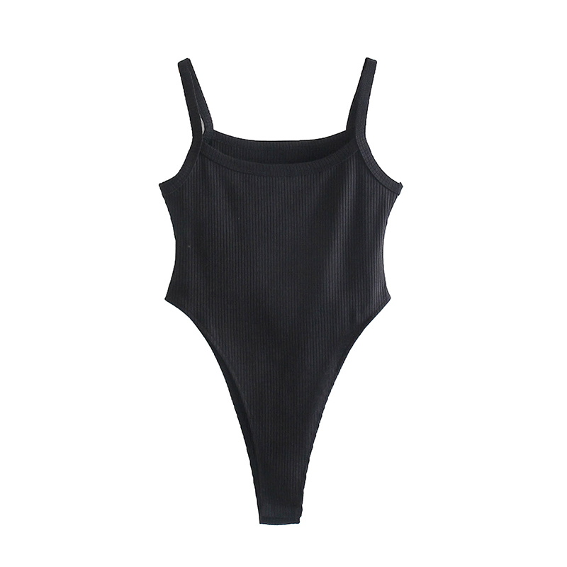 Sexy Women Slim Bodysuits Summer Fashion Ladies Bomb Knitted Bodysuit Vintage Female Chic Tops Girls Stylish 210430