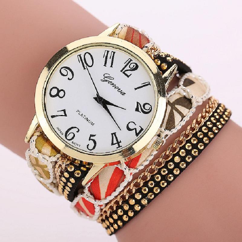Wristwatches TOP Big Dial Flowers Band Wrap Large Strap Bracelet Geneva Style Watch Student Fashion Girl Quartz Montre Alloy, Black blue
Wristwatches TOP Big Dial Flowers Band Wrap Large Strap Bracelet Geneva Style Watch Student Fashion Girl Quartz Montre Alloy, Black blue