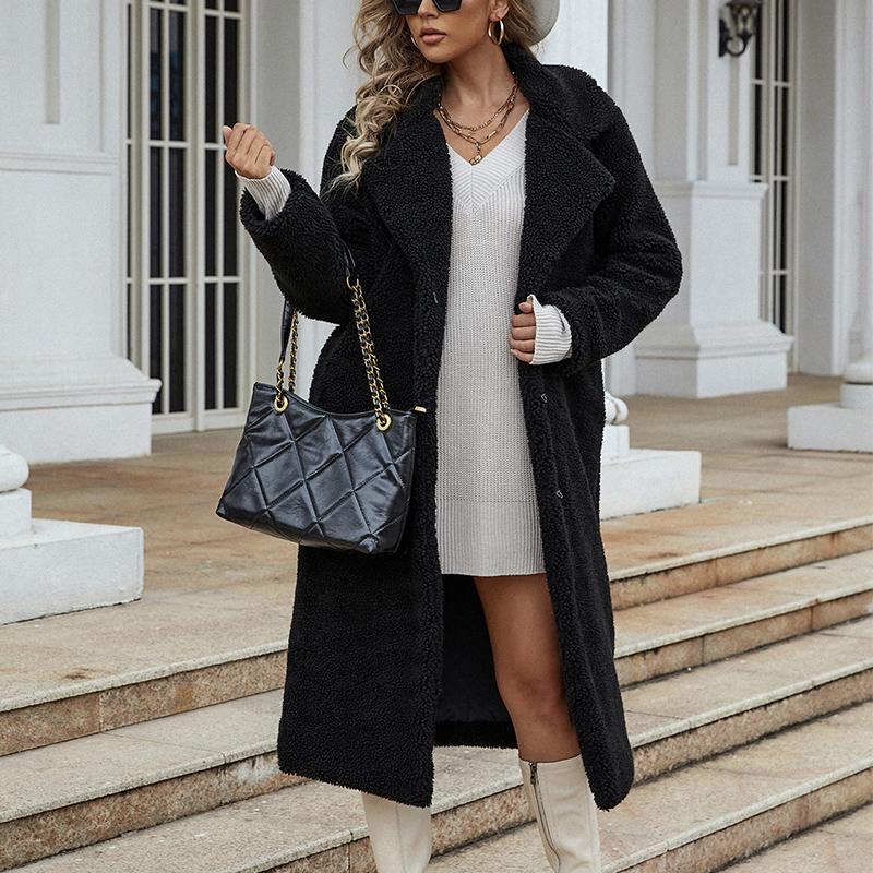 Women' Fur & Faux Women Teddy Coat Autumn Winter Overcoats Casual Solid Female Vintage Long Jacket Plush Outwear Thick Warm Woman Clothes, Black
Women' Fur & Faux Women Teddy Coat Autumn Winter Overcoats Casual Solid Female Vintage Long Jacket Plush Outwear Thick Warm Woman Clothes, Black