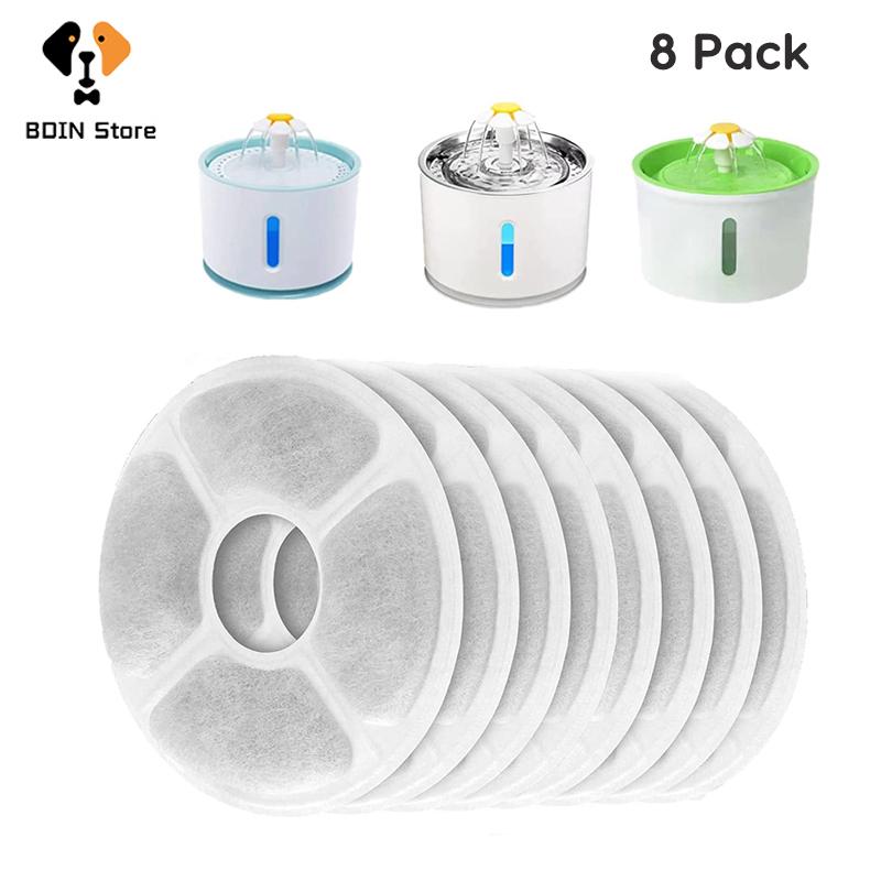 Cat Bowls & Feeders 8pcs Round Water Fountain Filters Replacement Triple Filtration System Pet Drinking With Activated Carbon
Cat Bowls & Feeders 8pcs Round Water Fountain Filters Replacement Triple Filtration System Pet Drinking With Activated Carbon