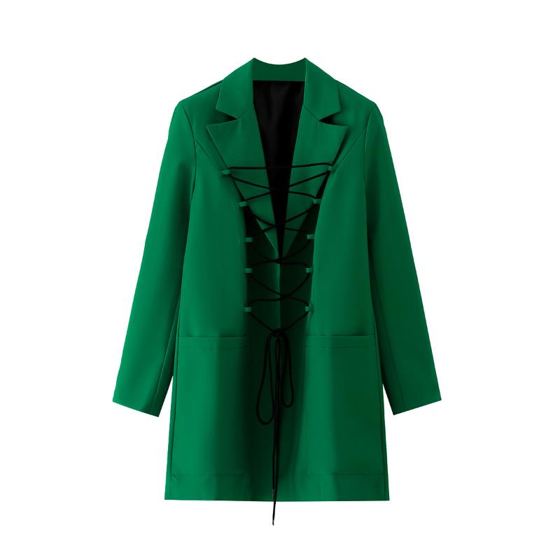Women' Suits & Blazers SHEROUSE Women Fashion With Pockets Bandage Solid Blazer Long Sleeve Notched Neck Vintage Female Coats Chic Top, Green
Women' Suits & Blazers SHEROUSE Women Fashion With Pockets Bandage Solid Blazer Long Sleeve Notched Neck Vintage Female Coats Chic Top, Green