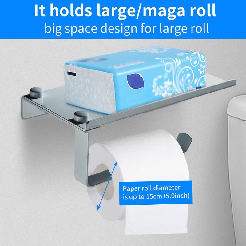 Toilet Paper Holders Holder Bathroom RecabLeght Wall Mounted Roll Aluminum WC Phone Shelf Accessories Rack Organizer Black
Toilet Paper Holders Holder Bathroom RecabLeght Wall Mounted Roll Aluminum WC Phone Shelf Accessories Rack Organizer Black