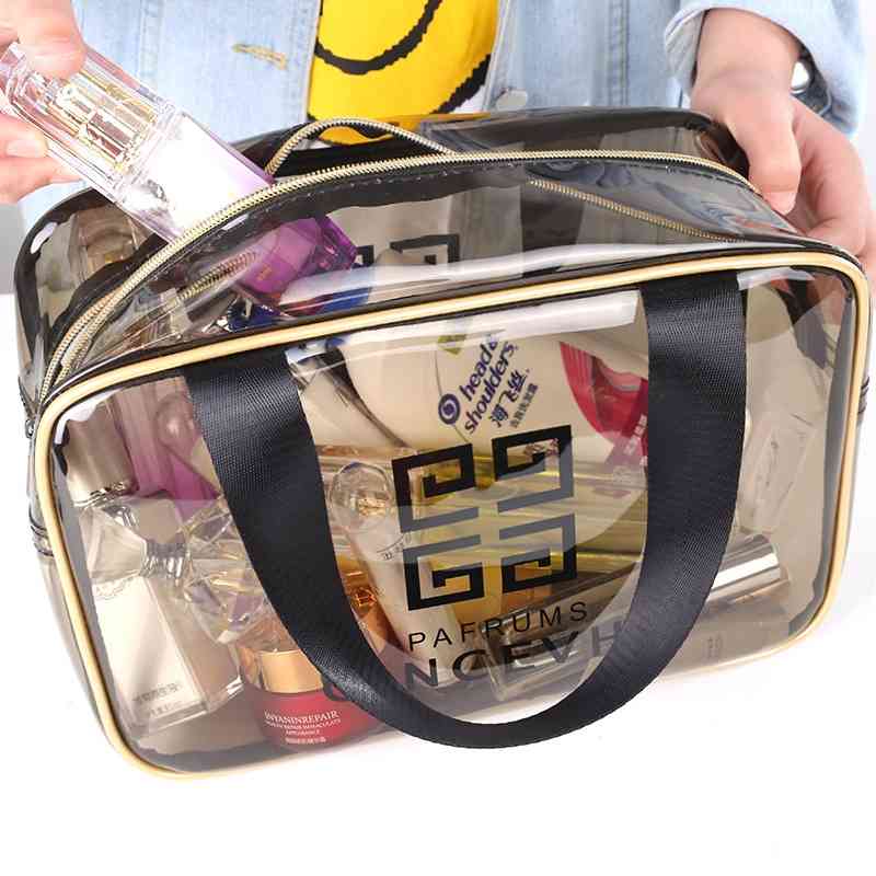 Waterproof transparent Travel Cosmetic Bag hand wash PVC cosmetic bag, Small transparent
Waterproof transparent Travel Cosmetic Bag hand wash PVC cosmetic bag, Small transparent