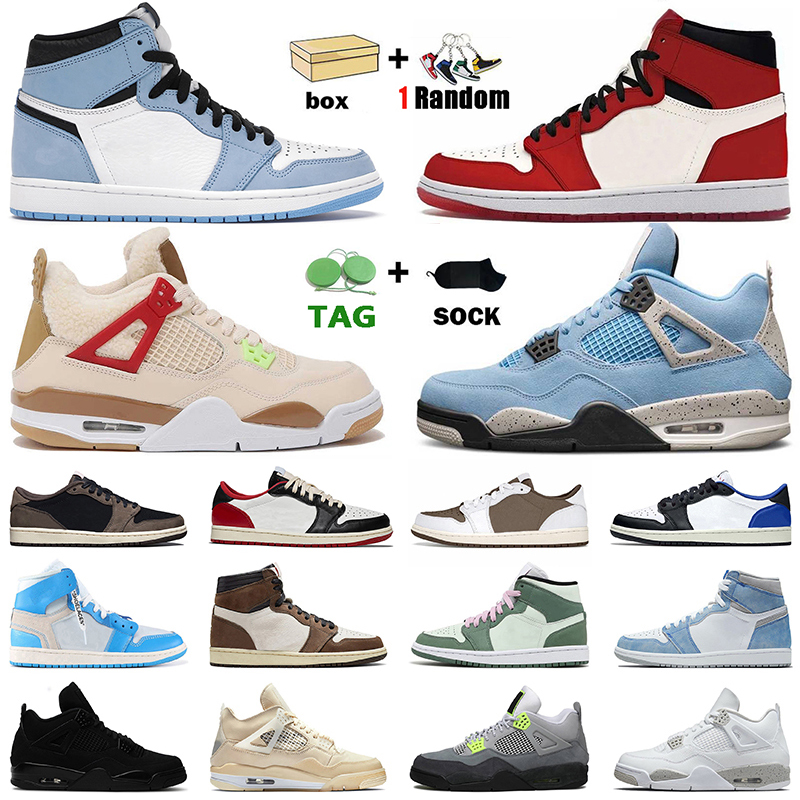 Jordan4s University Blue Mens Basketball Shoes Air Jordan 1 Retro 1s UNC Sail Hyper Royal Travis Fragment Twist Dark Mocha Off Pink White Oreo Women Sneakers 13, Protection box
Jordan4s University Blue Mens Basketball Shoes Air Jordan 1 Retro 1s UNC Sail Hyper Royal Travis Fragment Twist Dark Mocha Off Pink White Oreo Women Sneakers 13, Protection box