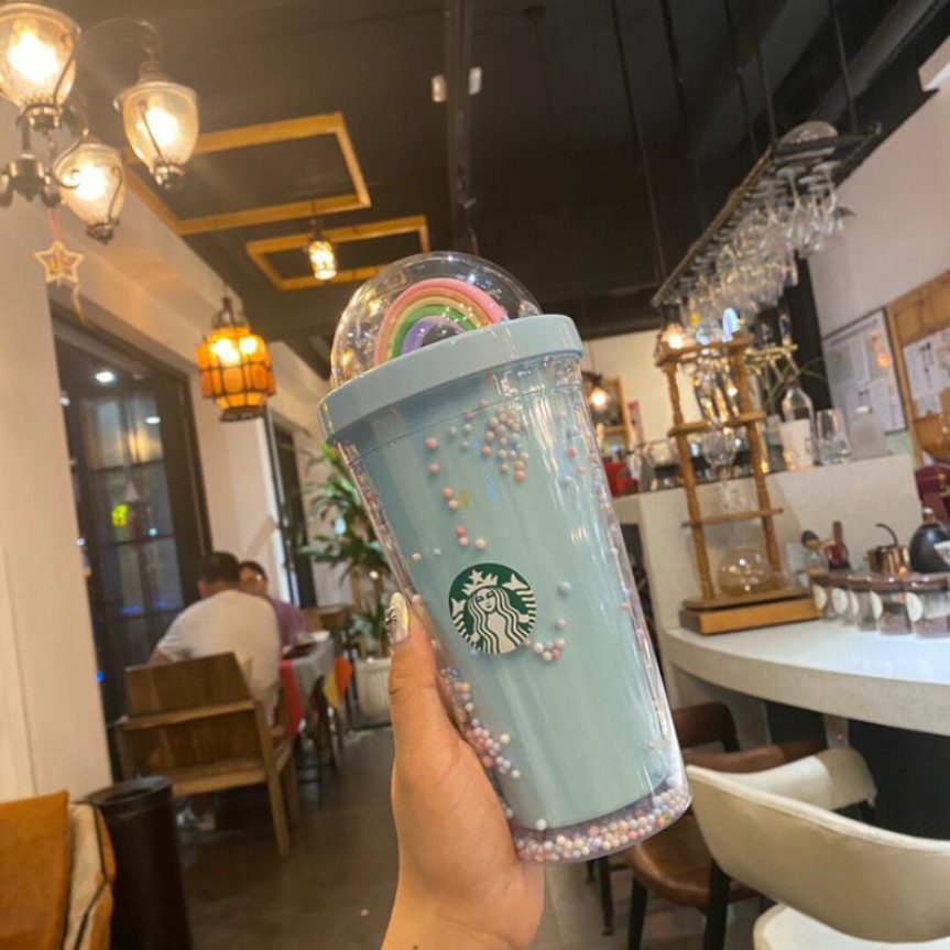 450ML Cute Rainbow Starbucks Tumblers Cup Mugs Double Plastic with Straws PET Material for Kids Adult Girlfirend Gift Products, 1 lot=1cup+1lid+1straw
450ML Cute Rainbow Starbucks Tumblers Cup Mugs Double Plastic with Straws PET Material for Kids Adult Girlfirend Gift Products, 1 lot=1cup+1lid+1straw