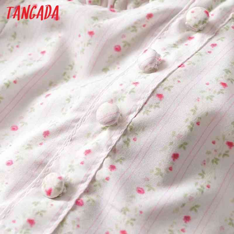 Women Floral Print Summer Crop Short Sleeve Chic Female Sexy Slim Shirt Tops 3D48 210416