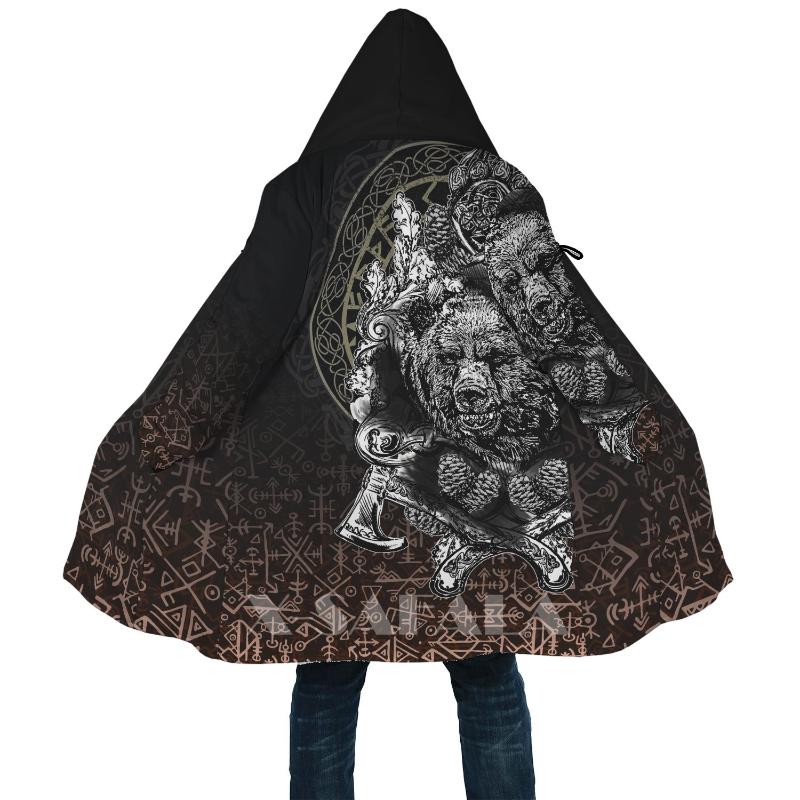 Men' Wool & Blends Viking Style Bear And Axe 3D Printed Pullovers Coat Overcoat Thick Warm Hooded Cloak Coat For MenTopcoat Windproof, D627
Men' Wool & Blends Viking Style Bear And Axe 3D Printed Pullovers Coat Overcoat Thick Warm Hooded Cloak Coat For MenTopcoat Windproof, D627