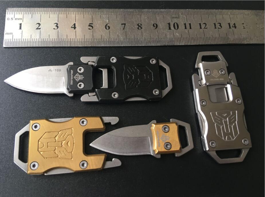 

Outdoor Mini JL-10 Survival EDC Tool Self-defense Necklace Knives Transformers Keychain Pocket Knife