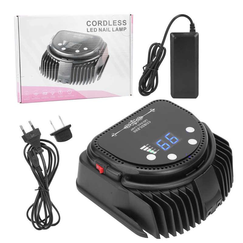Nail Dryers 66W UV/LED Dryer Rechargeable Polish Curing Lamp For Home Salon 100-240V