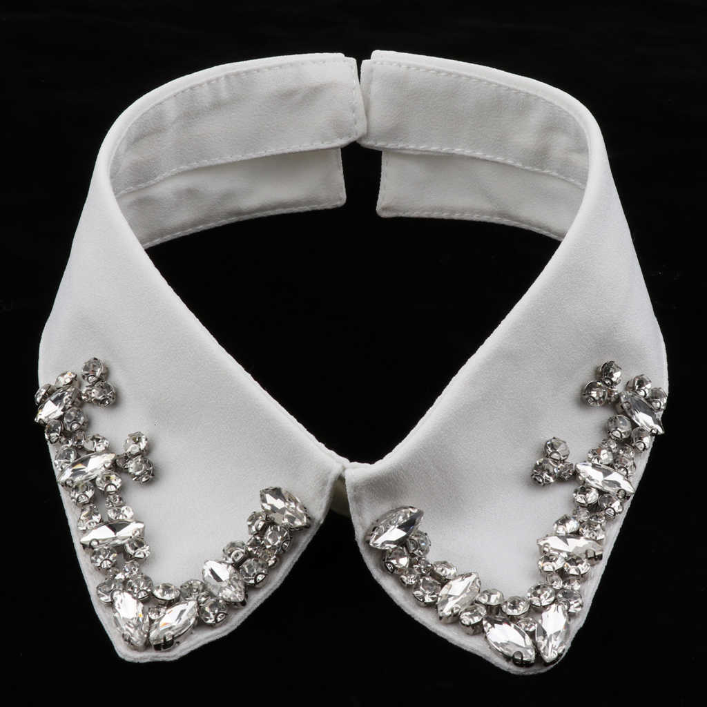 Fashion Women Shirt Fake Collar for Tie Rhinestones Sewing Detachable Lapel Blouse Top Clothes Accessory, Blue;purple
Fashion Women Shirt Fake Collar for Tie Rhinestones Sewing Detachable Lapel Blouse Top Clothes Accessory, Blue;purple