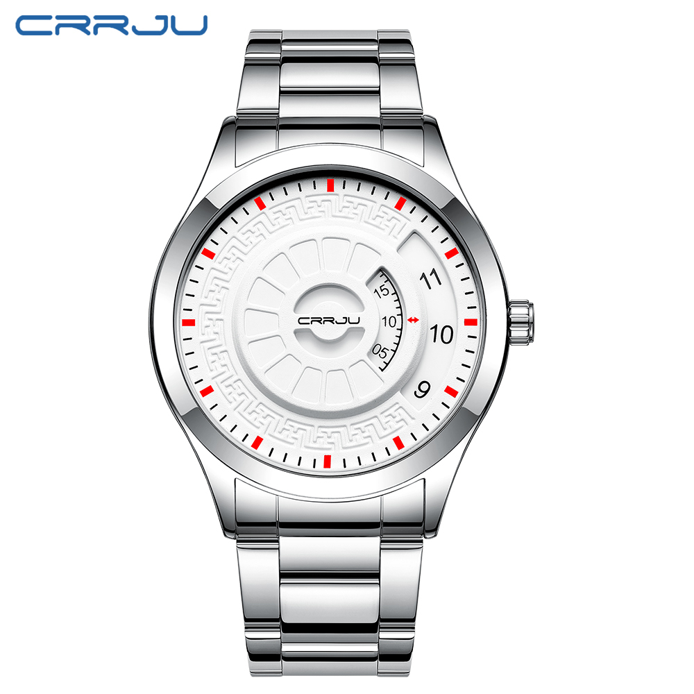 Hombre CRRJU Casual Fashion Sport Watch Men's Luxury Stainless Steel Strap Quartz Wrist watches Male Clock relogio masculino 210517, Sliver white
Hombre CRRJU Casual Fashion Sport Watch Men's Luxury Stainless Steel Strap Quartz Wrist watches Male Clock relogio masculino 210517, Sliver white