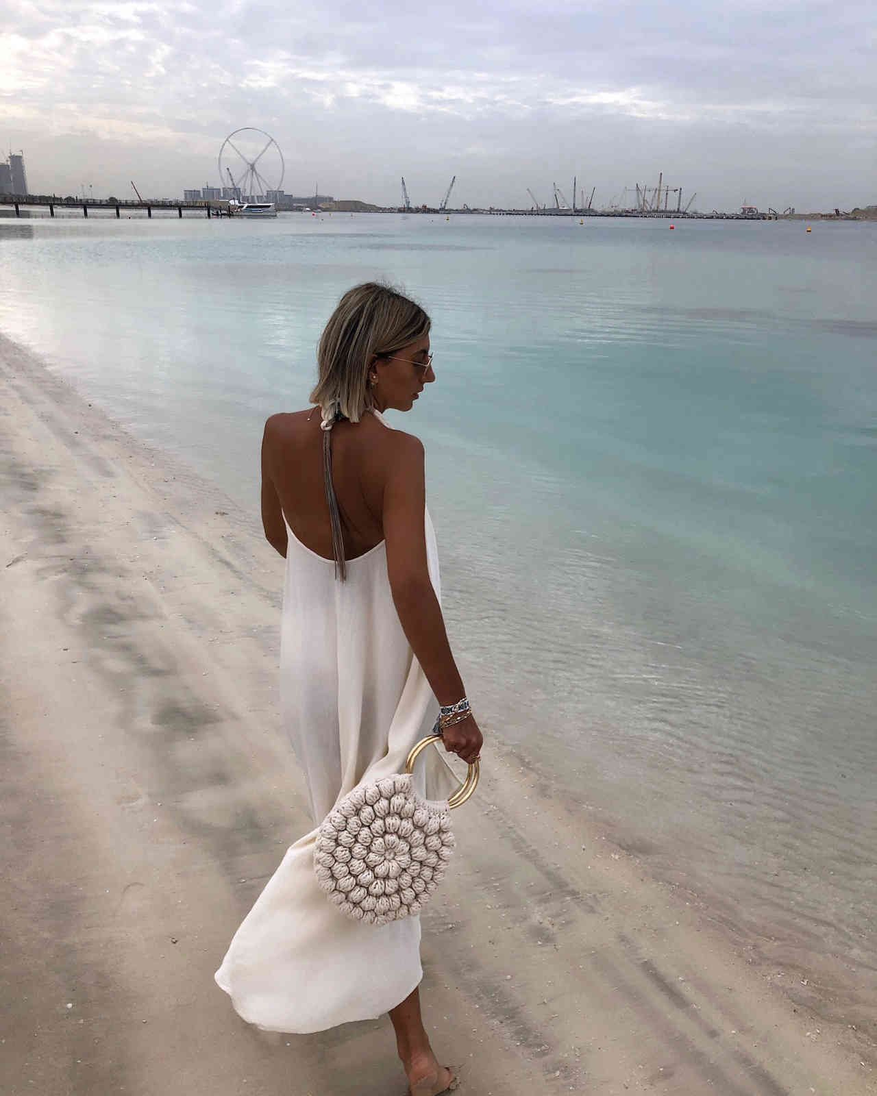 Women Dress Beach Maxi es Loose Long Spaghetti Strap White es Deep V Neck Sleeveless Backless Sexy 210524