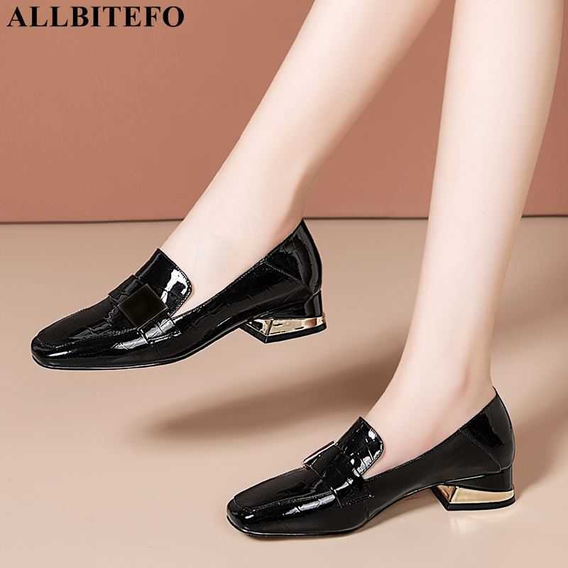 ALLBITEFO large size:33-42 genuine leatehr low-heeled comfortable women shoes autumn thick heel office ladies shoes women heels 210611, As picture
ALLBITEFO large size:33-42 genuine leatehr low-heeled comfortable women shoes autumn thick heel office ladies shoes women heels 210611, As picture