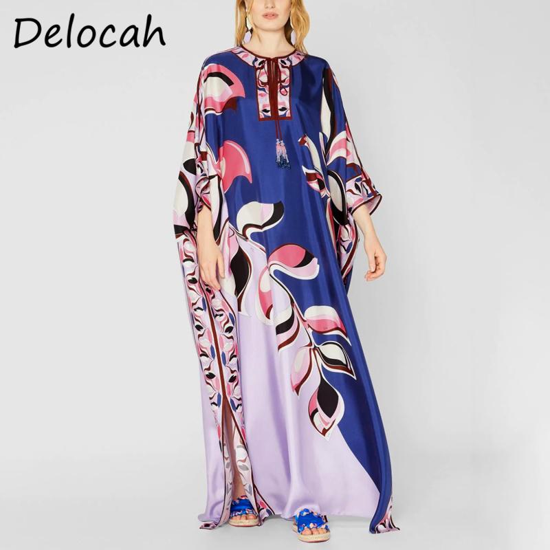 Casual Dresses Delocah Women Autumn Fashion Runway Beach Holiday Boho Robe Maxi Dress Batwing Sleeve Elegant Real Silk Long Vestidos, Multi
Casual Dresses Delocah Women Autumn Fashion Runway Beach Holiday Boho Robe Maxi Dress Batwing Sleeve Elegant Real Silk Long Vestidos, Multi
