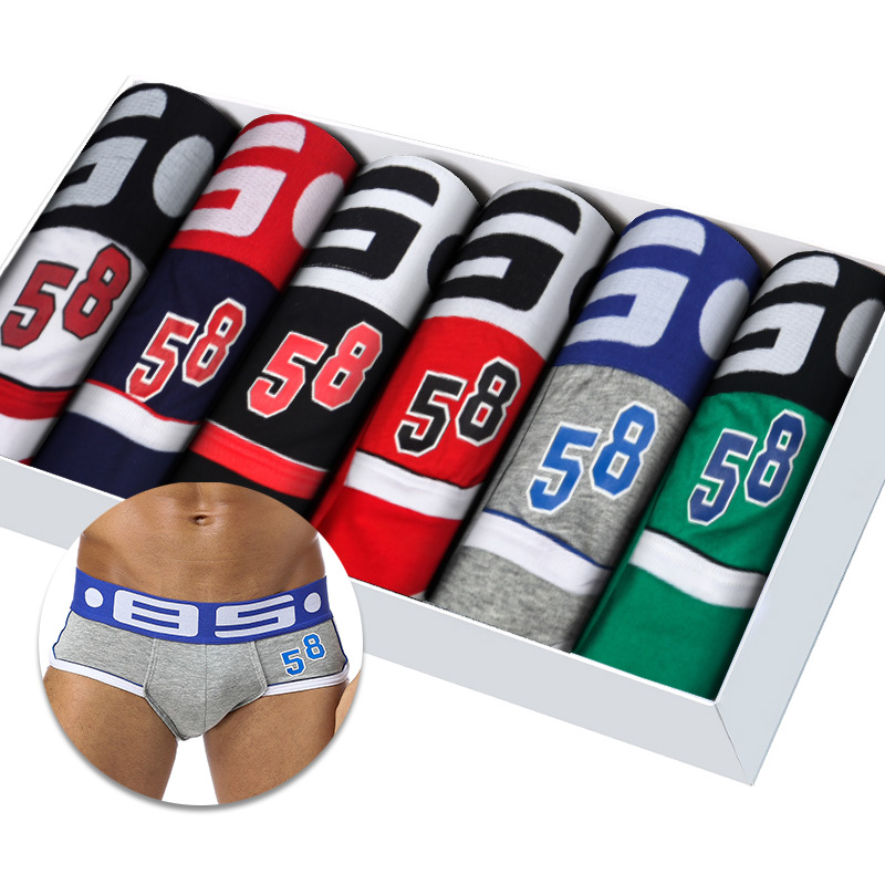 6Pcs/Lot Sexy Lingerie Men Underwear Briefs Cotton Soft Mens Underpants Cueca Male Panties Breathable Slip Briefs Underwear Man, Black
6Pcs/Lot Sexy Lingerie Men Underwear Briefs Cotton Soft Mens Underpants Cueca Male Panties Breathable Slip Briefs Underwear Man, Black
