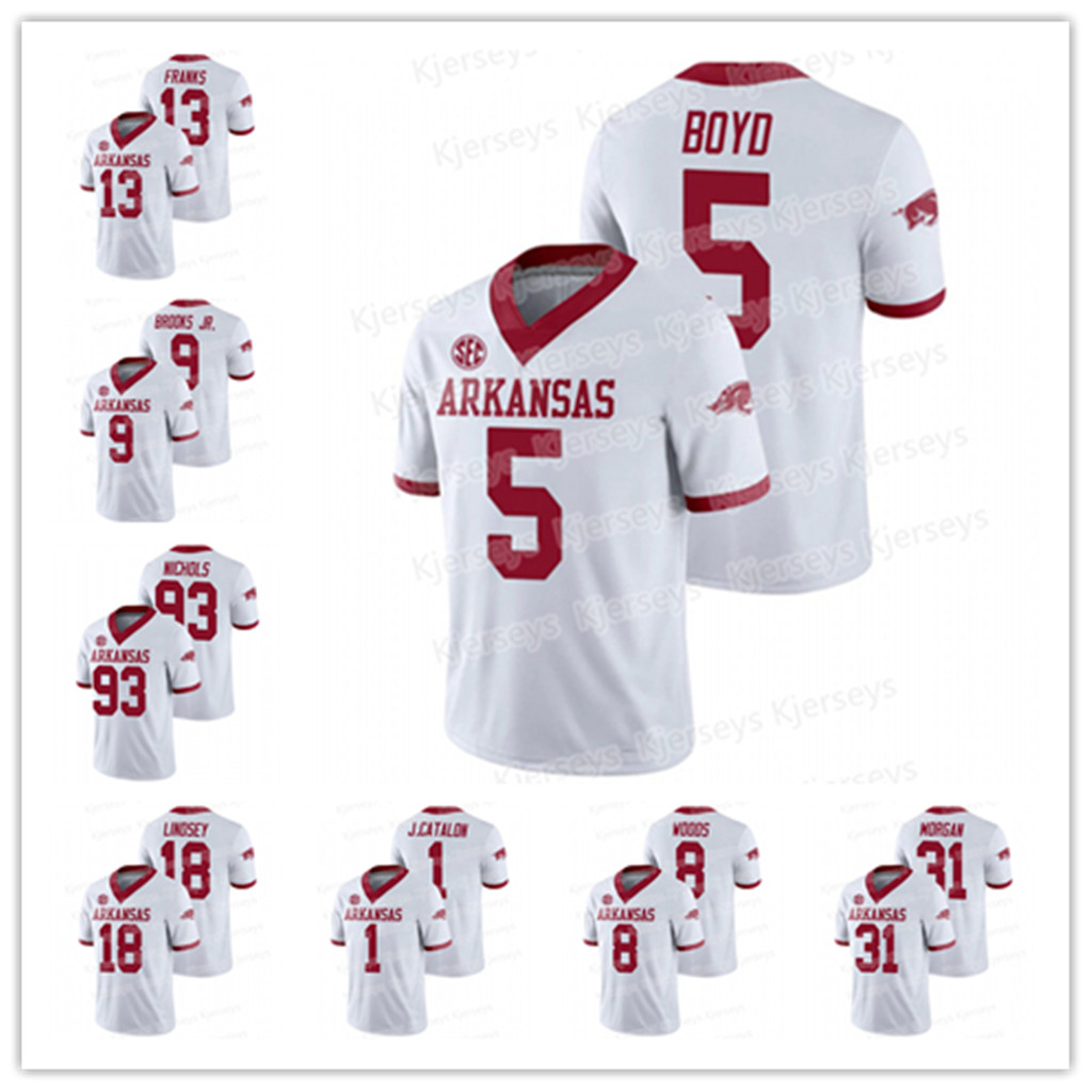 NCAA College Arkansas Football Jerseys SEC Rakeem Boyd Feleipe Franks Treylon Burks Treylon Burks Jalen Catalon Trelon Smith Mike Woods Limmer Custom Stitched, 87 blake kern
NCAA College Arkansas Football Jerseys SEC Rakeem Boyd Feleipe Franks Treylon Burks Treylon Burks Jalen Catalon Trelon Smith Mike Woods Limmer Custom Stitched, 87 blake kern