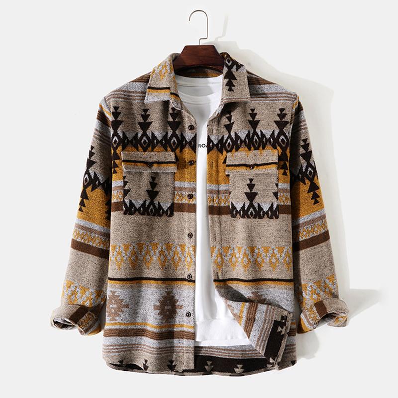 Men's Jackets 2021 Autumn And Winter Woolen Cloth Fashion Lapel Long-Sleeved Printing Jacket, Apricot
Men's Jackets 2021 Autumn And Winter Woolen Cloth Fashion Lapel Long-Sleeved Printing Jacket, Apricot