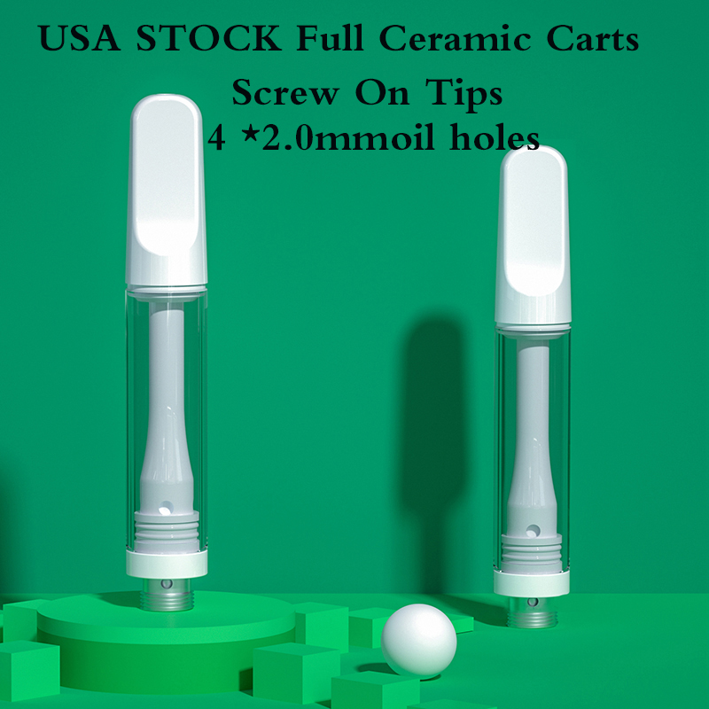 Full Ceramic Vape Cartridges Vapes Pens 510 Thread Carts Atomizer Disposable E Cigarette NO Leak Vaporizer Screw On 1.0ml Thick Oil Starter
Full Ceramic Vape Cartridges Vapes Pens 510 Thread Carts Atomizer Disposable E Cigarette NO Leak Vaporizer Screw On 1.0ml Thick Oil Starter
