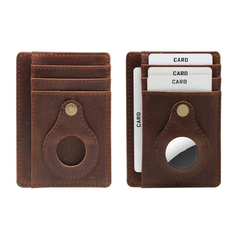 Card Holders Rfid AirTag Wallets Men Holder Money Bags Slim Thin Genuine Leather Mini Wallet For Air Tag Small Male Purses Smart Vallet, Brown
Card Holders Rfid AirTag Wallets Men Holder Money Bags Slim Thin Genuine Leather Mini Wallet For Air Tag Small Male Purses Smart Vallet, Brown
