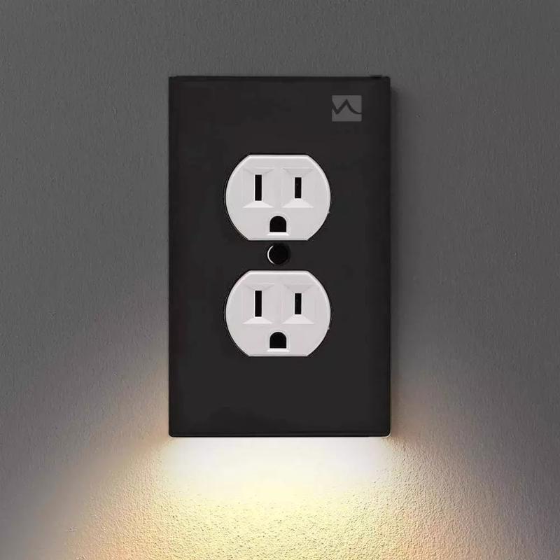 Lamp Covers & Shades Outlet Wall Plate With LED Night Lights Cover Duplex Light Ambient Sensor
Lamp Covers & Shades Outlet Wall Plate With LED Night Lights Cover Duplex Light Ambient Sensor